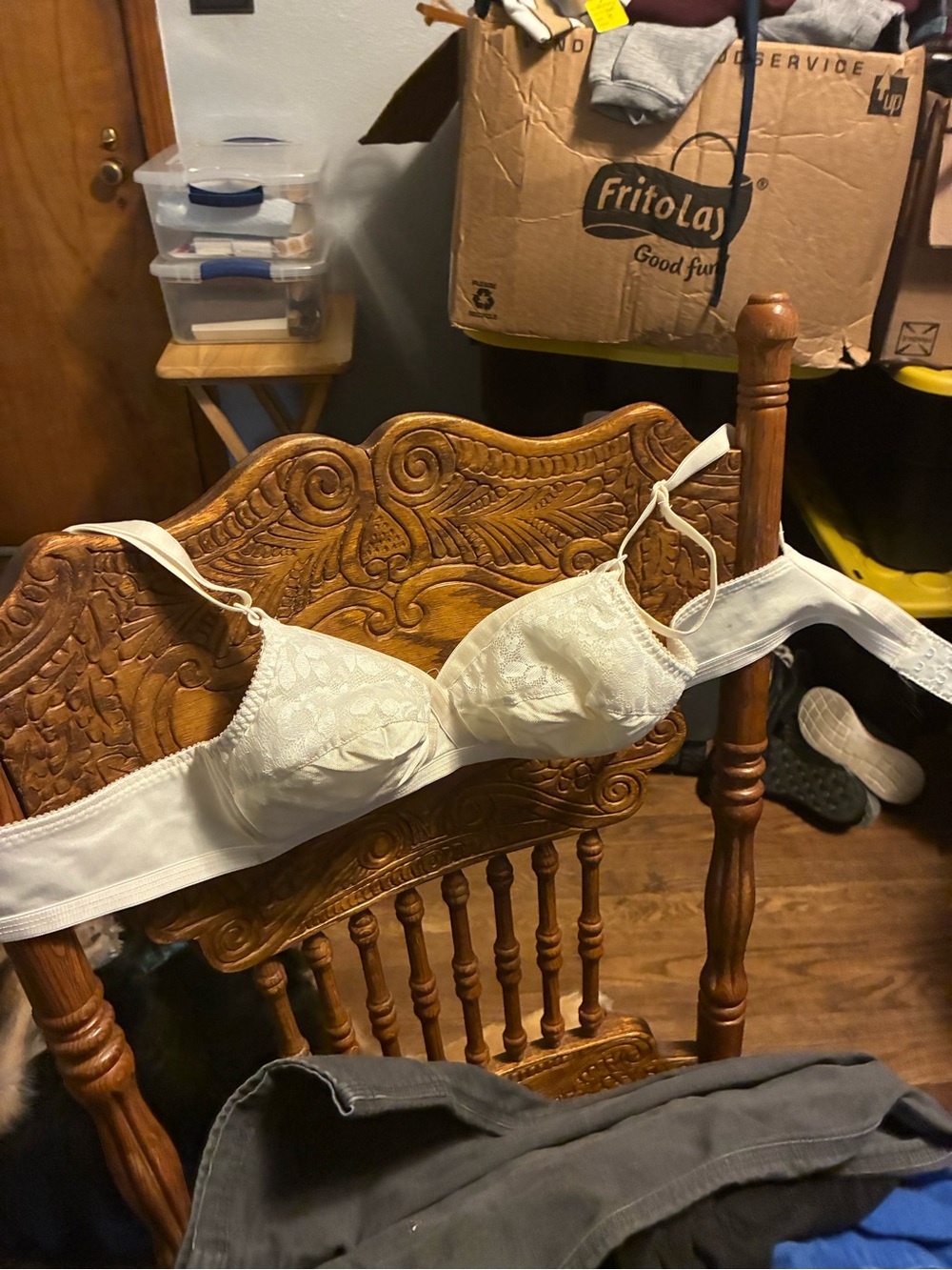 Sears Ivory Lace Underwire Bra